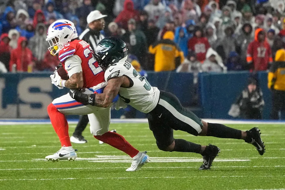 Philadelphia Eagles cornerback Michael Carter II. Credit:&nbsp;Gregory Fisher-Imagn Images.