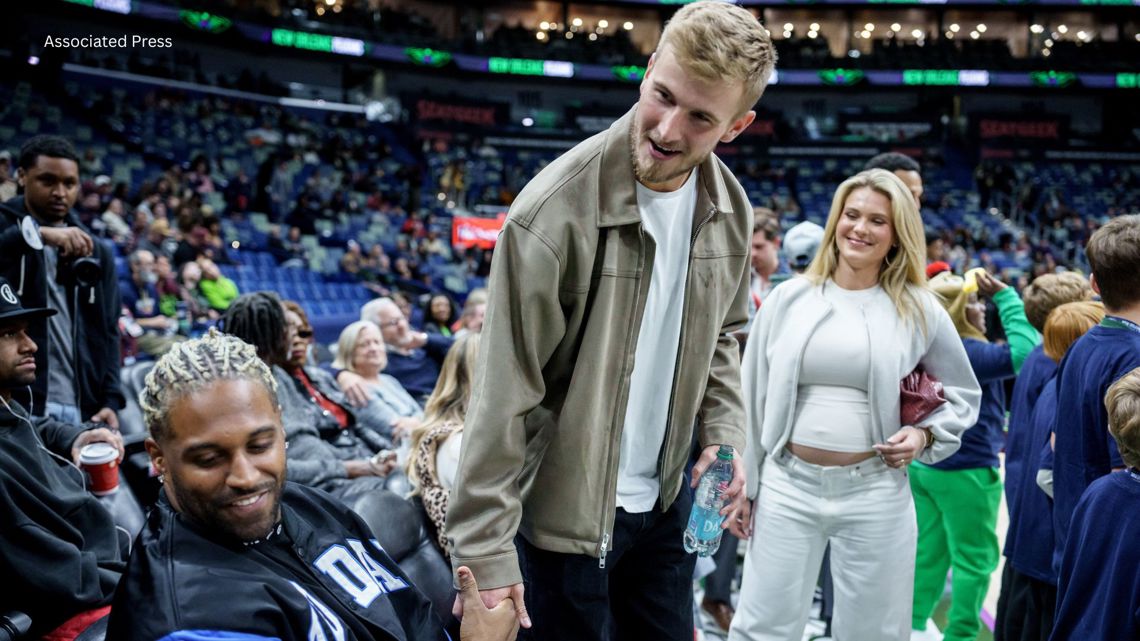 Saints QB Tyler Shough and wife Jordan welcome baby boy