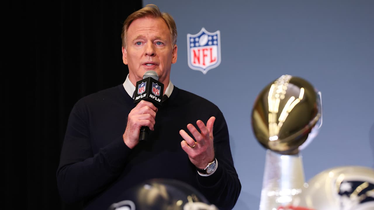 NFL Commissioner Roger Goodell discusses 18-game schedule, diversity hiring ahead of Super Bowl LX