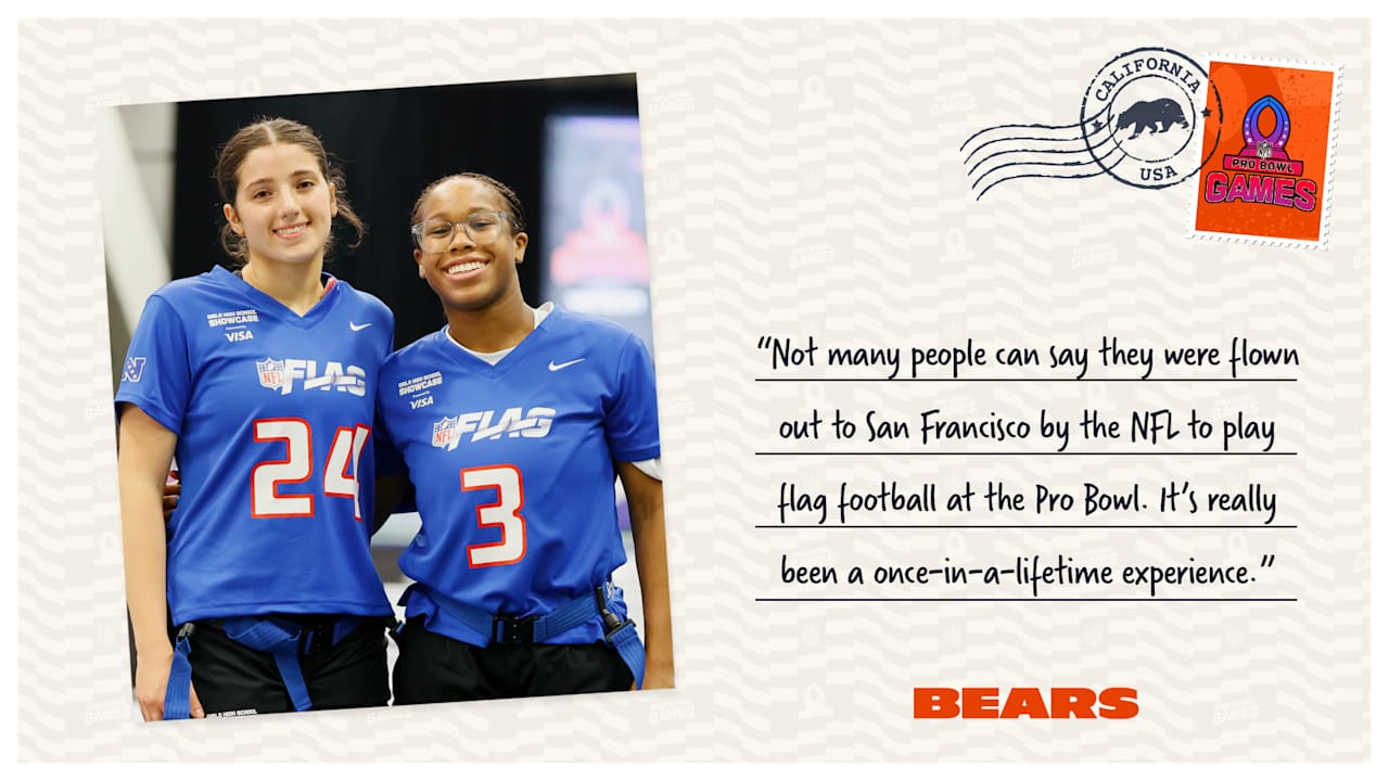 Pro Bowl Postcards: Girls Flag players Aribella Spandiary & Nina Lloyd