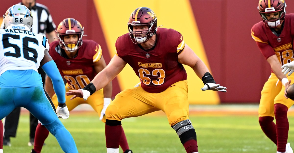 The Washington Commanders are releasing starting center Tyler Biadasz