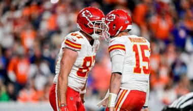 Kelce, Mahomes sued by New York company over 1587 Prime trademark