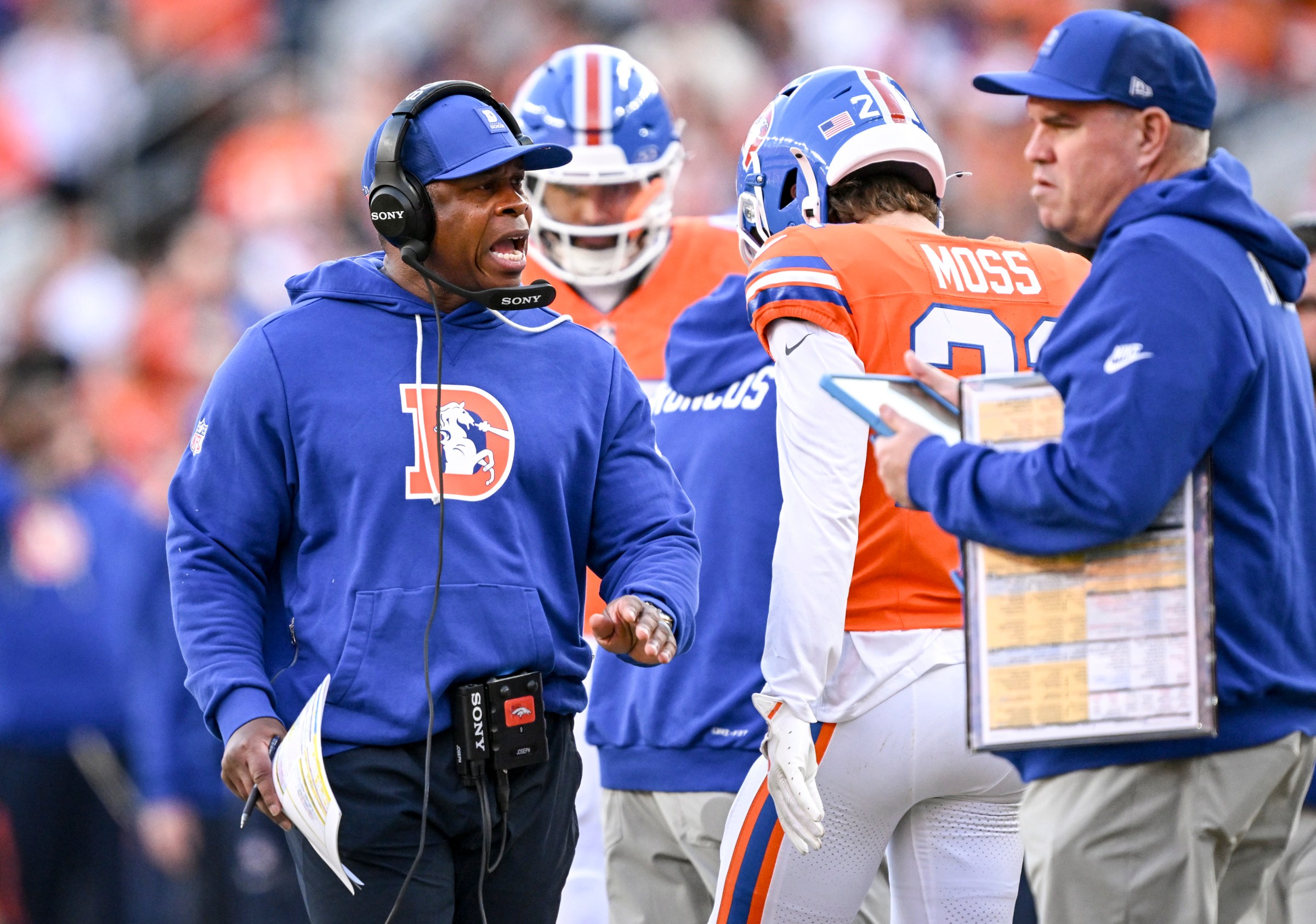 Defensive Coordinator Vance Joseph of the Denver Broncos