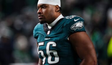 Howie Roseman says Tyler Steen will be the Eagles’ starting right guard in 2026