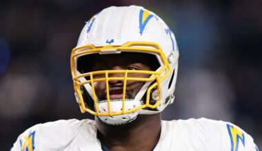 Zion Johnson named Chargers player who could use a fresh start
