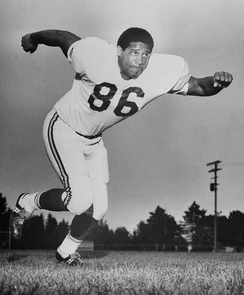 Kansas City Chiefs Defensive Lineman Buck Buchanan, circa 1970. (Photo by Bettmann Archive/Getty Images)