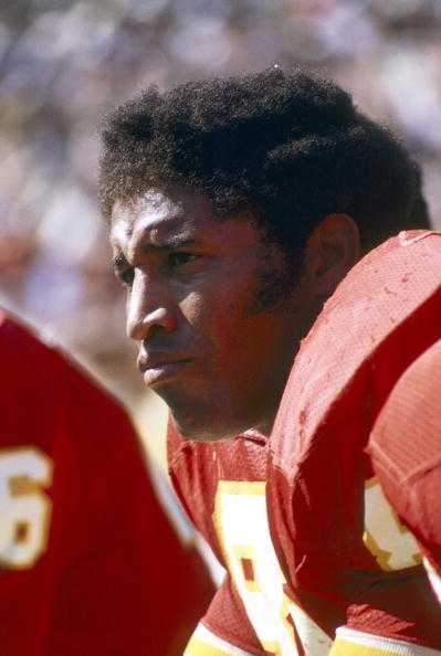 Defensive tackle Buck Buchanan of the Kansas City Chiefs in 1971. (Photo by Richard Stagg/Getty Images) *** Local Caption ***