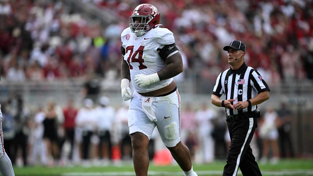 Alabama's Kadyn Proctor is making his presence felt in this offensive tackle class