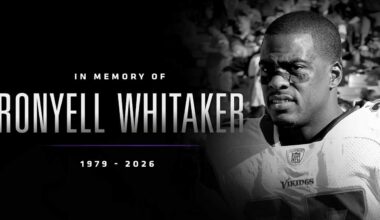 Vikings Mourn Passing of DB Ronyell Whitaker