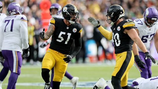 Steelers Nick Herbig and TJ Watt Steelers Nick Herbig and TJ Watt