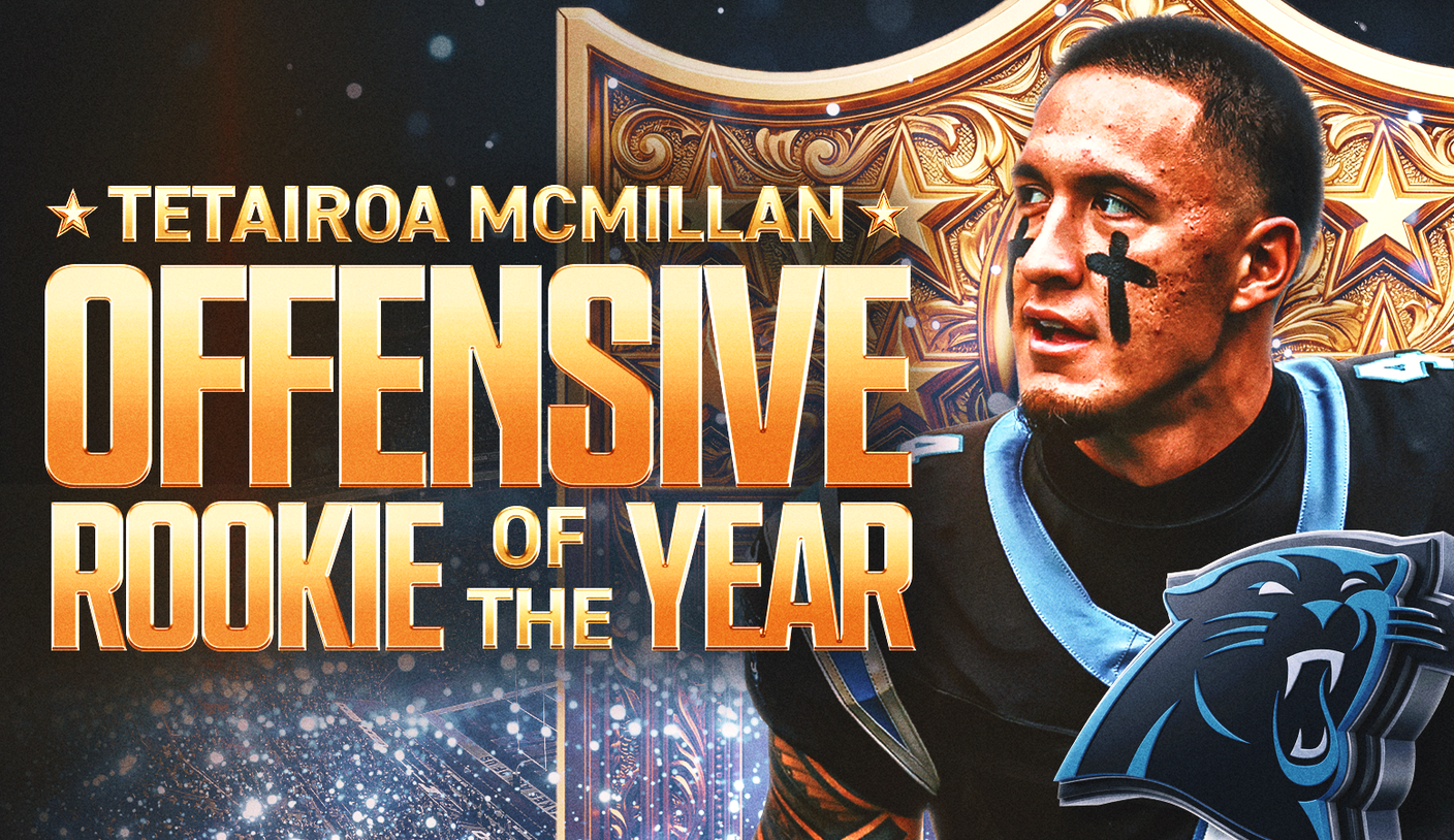 Panthers' Tetairoa McMillan Wins Offensive Rookie of the Year After Standout Season