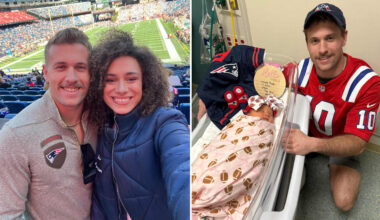 After Patriots fan misses snowy playoff game for daughter’s premature birth, football love story comes full circle for Super Bowl LX