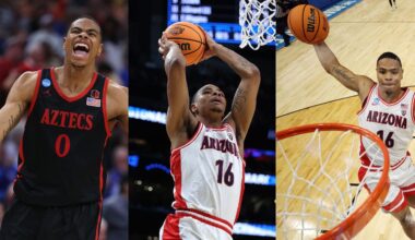 Slam Dunk champ Keshad Johnson career March Madness highlights