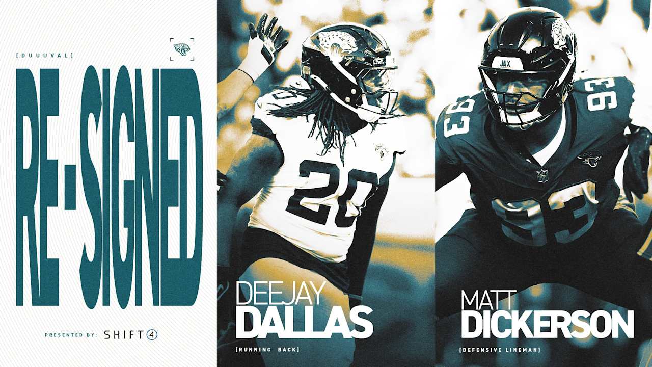 Jaguars Re-Sign RB DeeJay Dallas and DL  Matt Dickerson
