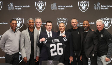 Las Vegas Raiders Klint Kubiak Seattle Seahawks OC...