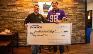Vikings Social Justice Committee Surprises 18 Nonprofits with Donations Totaling $500K