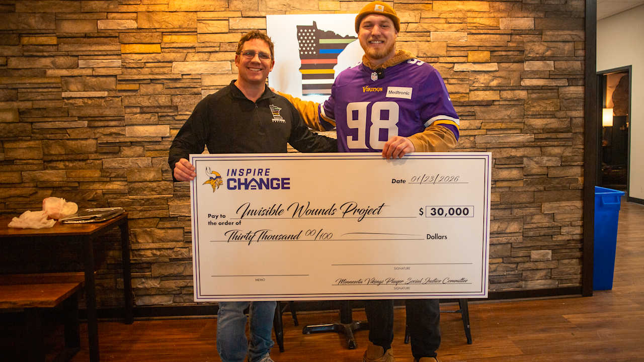 Vikings Social Justice Committee Surprises 18 Nonprofits with Donations Totaling $500K