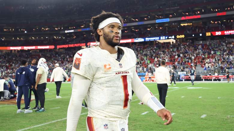 Arizona Cardinals QB Kyler Murray after losing to the Seattle Seahawks at State Farm Stadium.