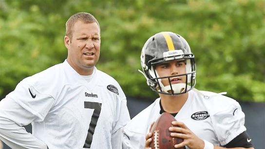 Steelers Ben Roethlisberger and Mason Rudolph Steelers Ben Roethlisberger and Mason Rudolph