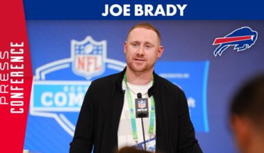 Joe Brady Talks With Media At The NFL Combine