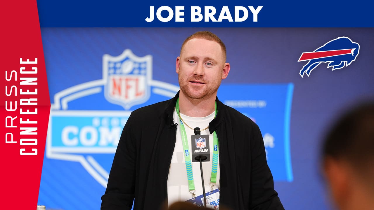 Joe Brady Talks With Media At The NFL Combine