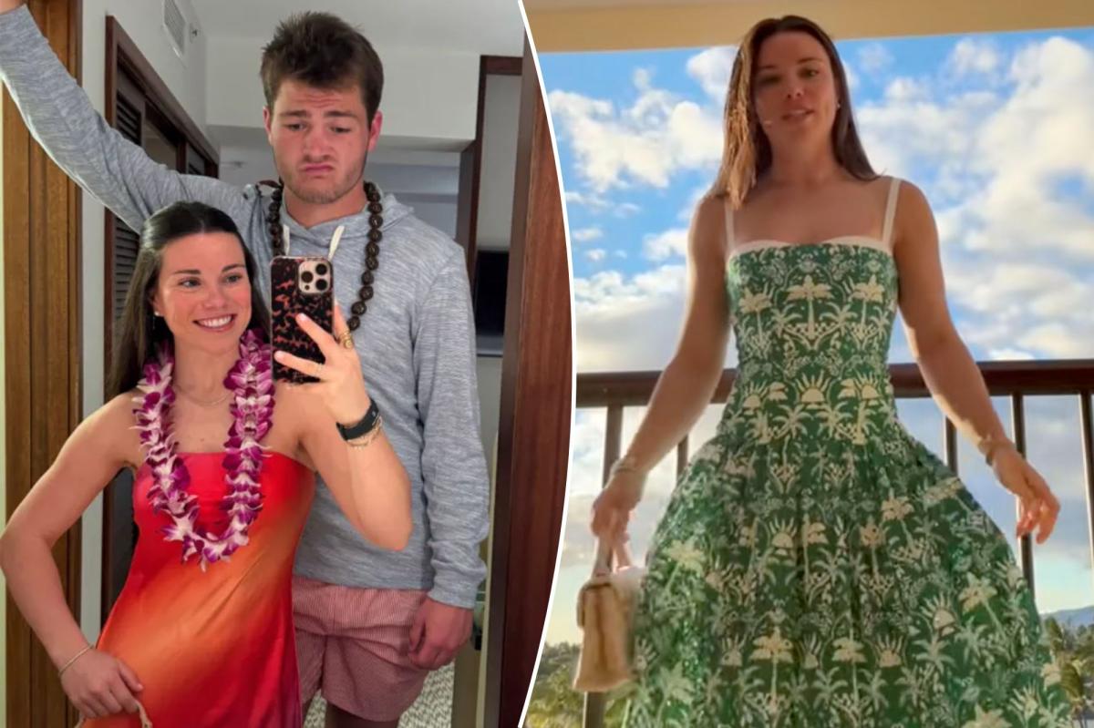 Drake Maye and wife Ann Michael are getting over Super Bowl loss on vacation