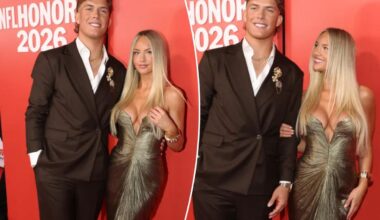 Jaxson Dart and Marissa Ayers stun at NFL Honors red carpet