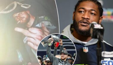 Ernest Jones screams 'f--k you' to Seahawks haters at Super Bowl 2026 parade