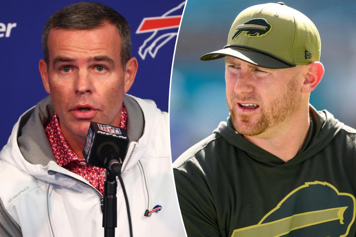 Bills' Brandon Beane offers three-word response to Joe Brady pushback