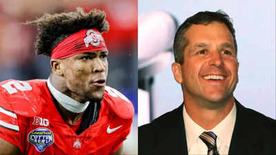 New York Giants head coach John Harbaugh has eyes on Ohio State safety Caleb Downs for 2026 NFL Draft