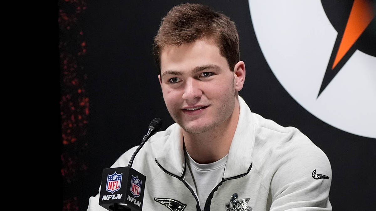 Drake Maye at Super Bowl LX opening night