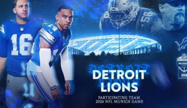 Detroit Lions to Play in 2026 NFL Munich Game