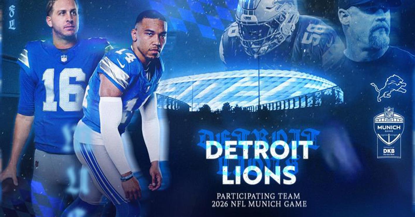 Detroit Lions to Play in 2026 NFL Munich Game