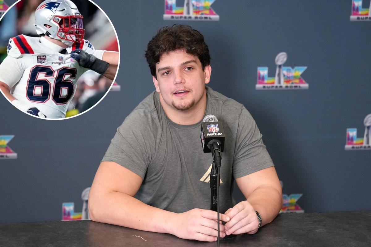 Will Campbell ducks media after Patriots awful Super Bowl 2026