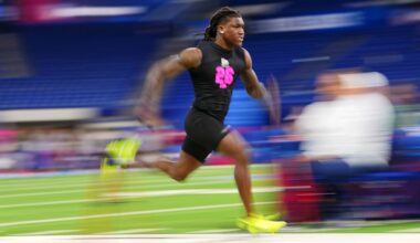 Defensive Backs Run The 40-Yard Dash At The 2026 NFL Combine