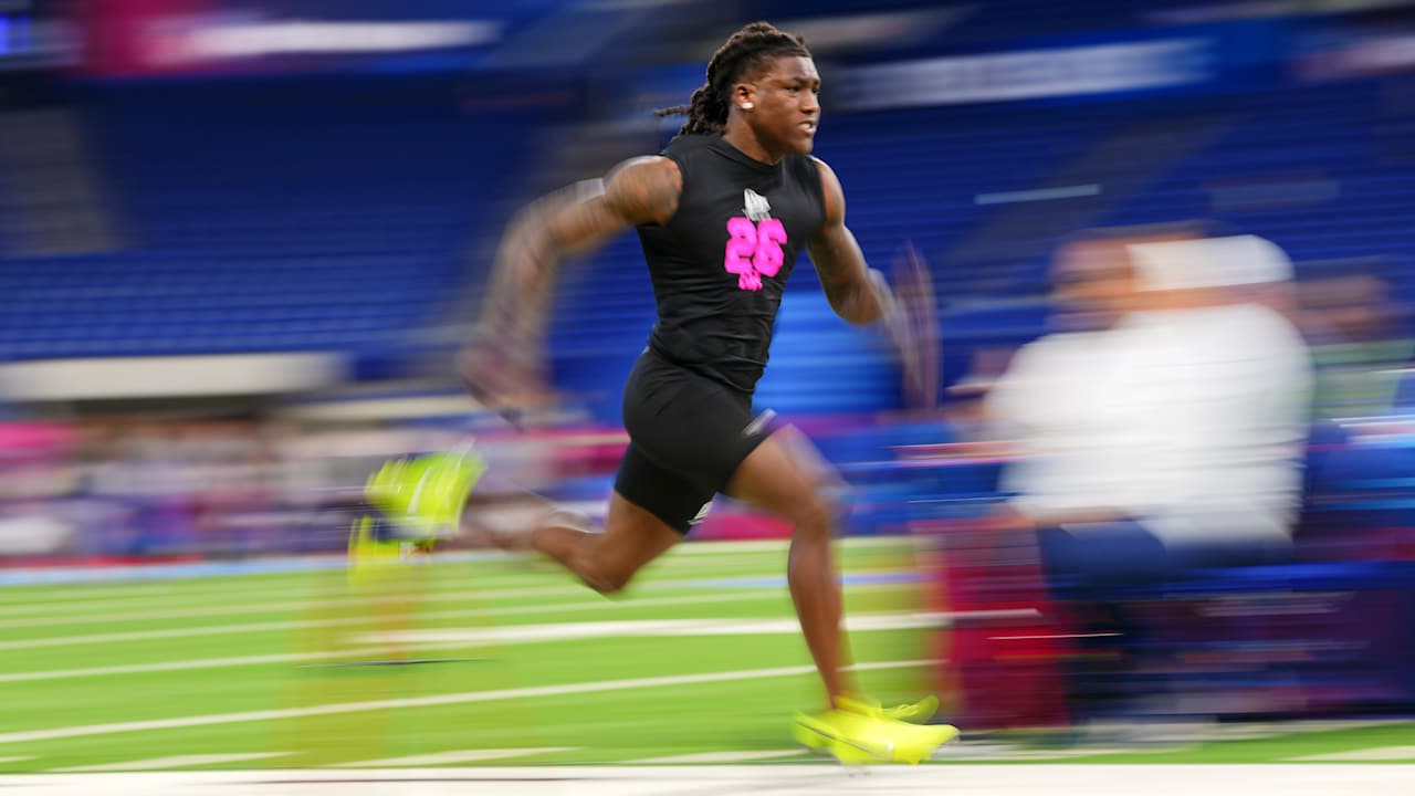 Defensive Backs Run The 40-Yard Dash At The 2026 NFL Combine