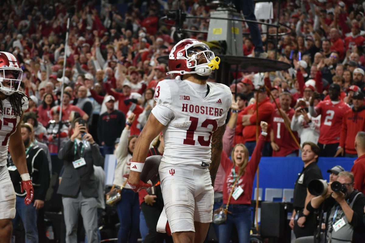 IU football WR Elijah Sarratt takes questions at NFL Draft Combine – The Daily Hoosier