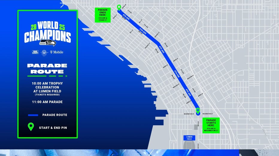 seahawks parade route map