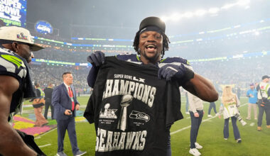 Seattle Seahawks Boye Mafe Super Bowl champions...