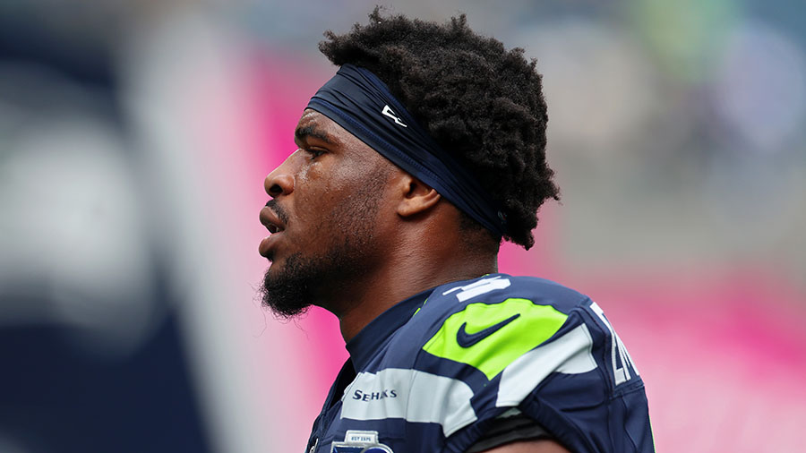 Seattle Seahawks Nick Emmanwori Super Bowl ankle injury...