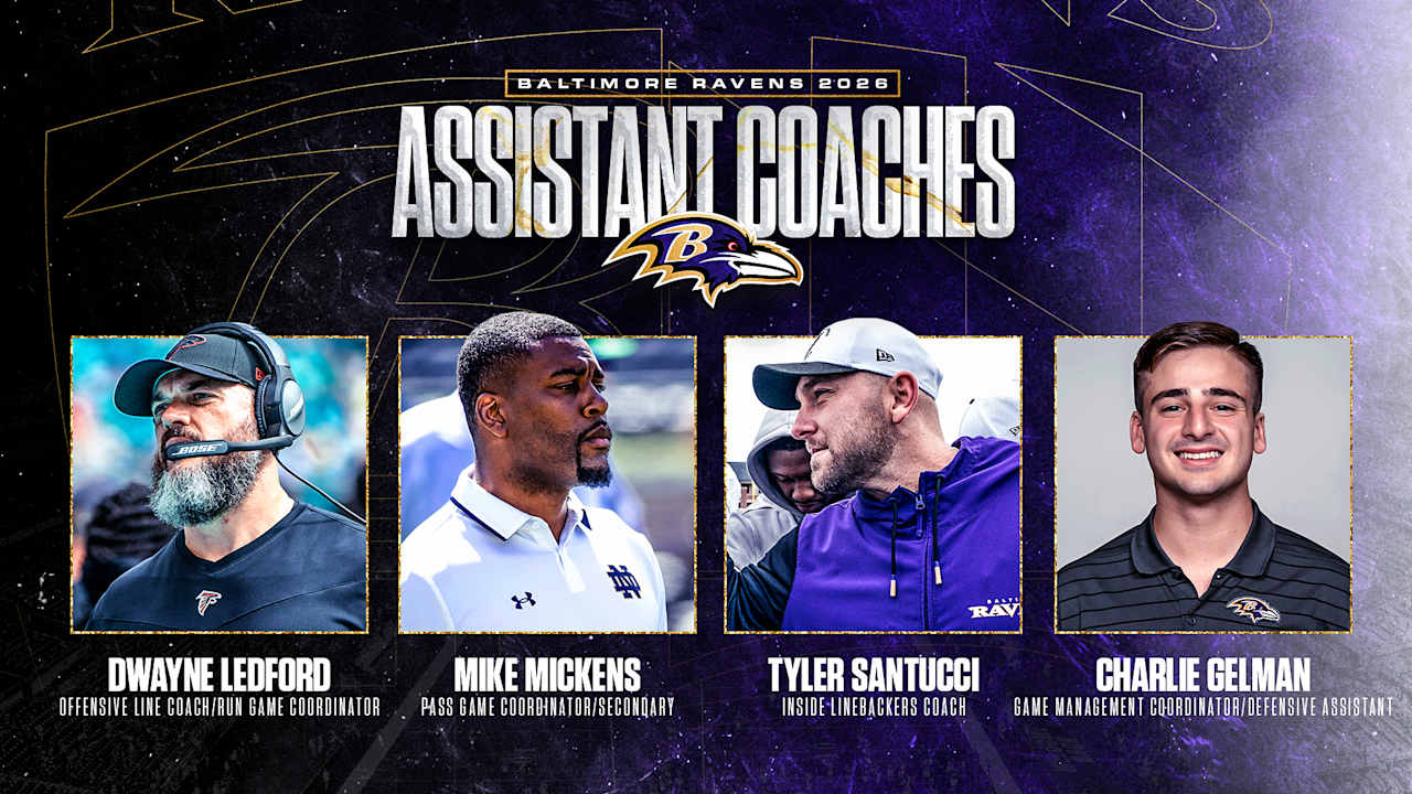 Ravens Announce Four Assistant Coach Hires