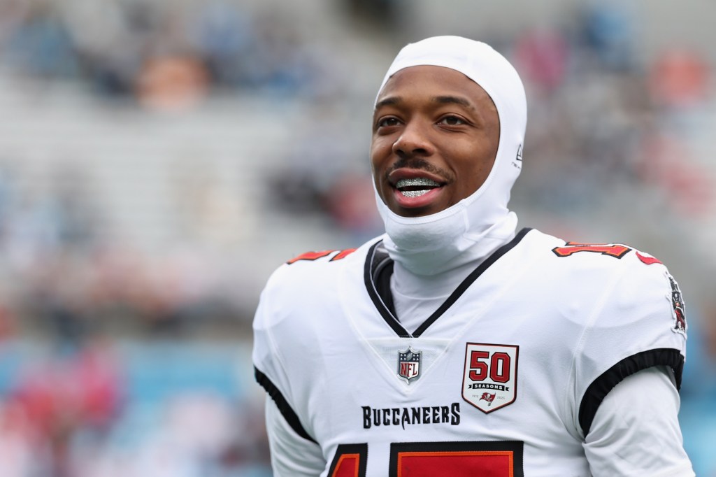 Tez Johnson of the Tampa Bay Buccaneers on the field.