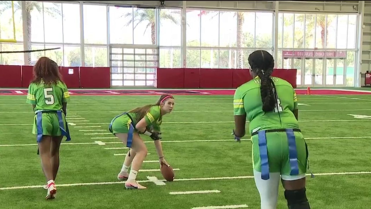 Girls flag football season kicks off