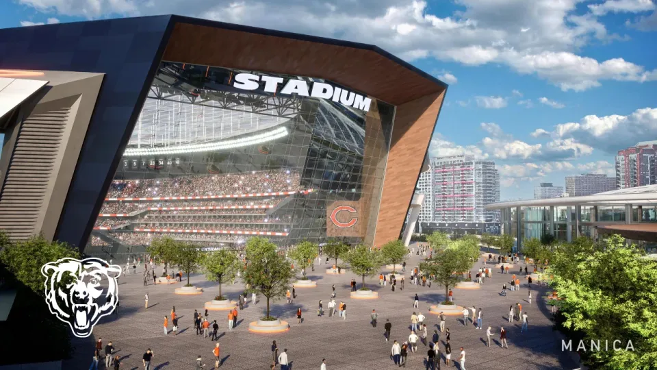 Chicago Bears planned new stadium, https://www.chicagobears.com/news/bears-release-plans-for-stadium-project-in-chicago