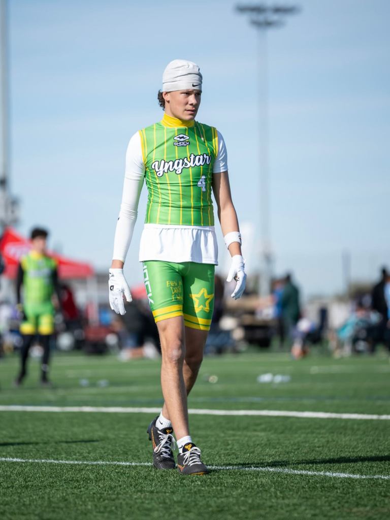 Brawley Tuitupou on a football field.