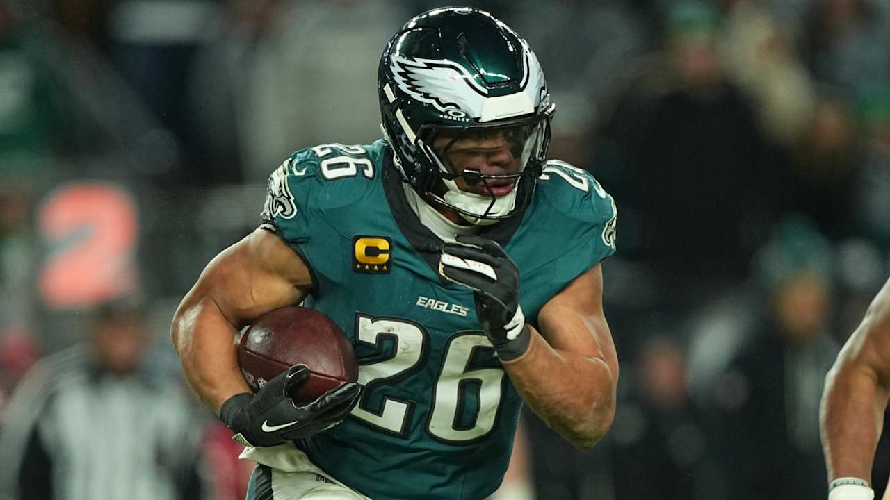 Saquon Barkley 'super excited' to work with new Eagles OC Sean Mannion: 'It's refreshing'