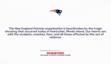 Patriots Issue Statement on Today's Events in Rhode Island