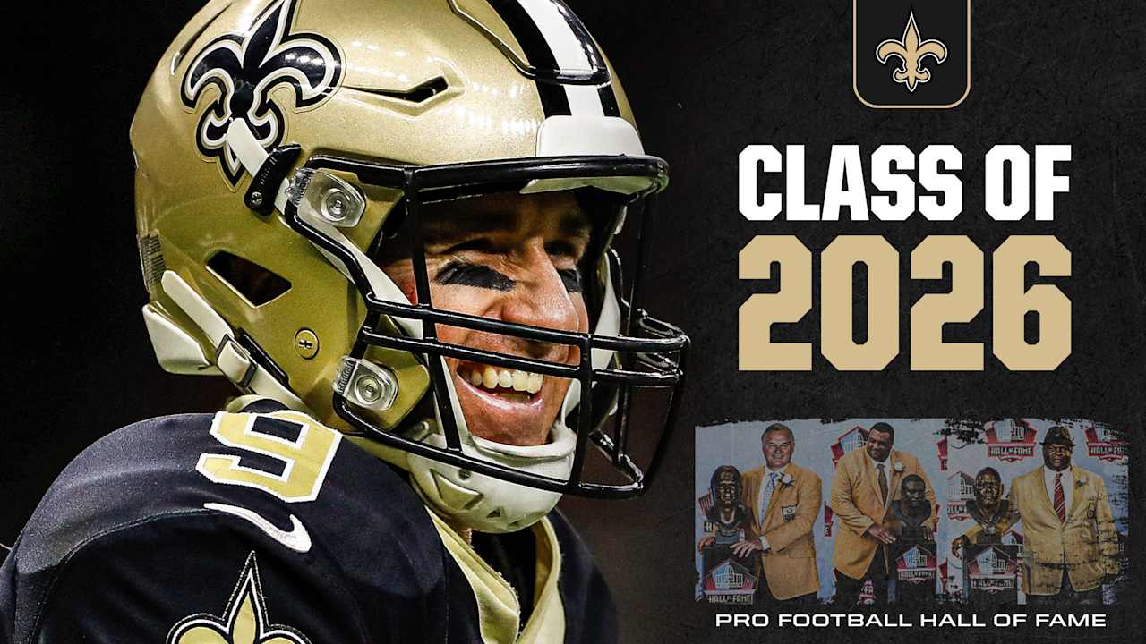 Saints Legends Welcome Drew Brees to Pro Football Hall of Fame