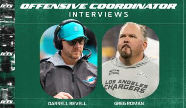 Jets Complete In-Person Interviews with Darrell Bevell and Greg Roman for Offensive Coordinator Position