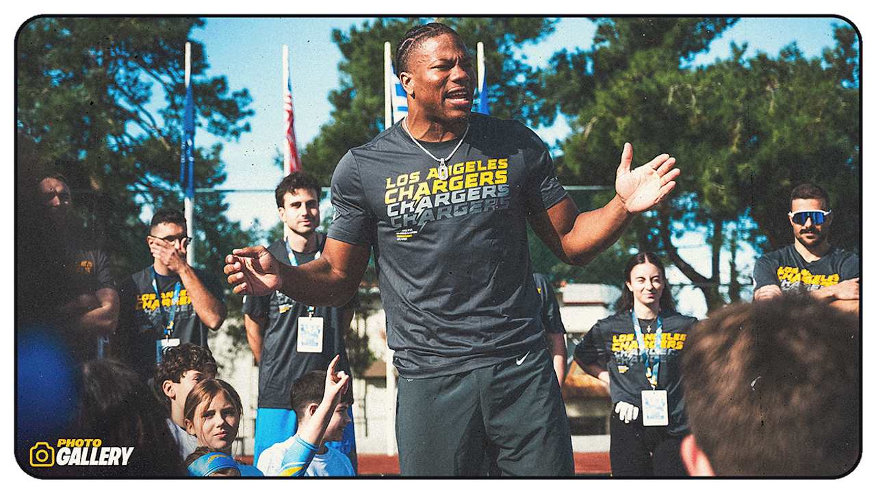 Chargers and Daiyan Henley Bring Flag Football to Greece